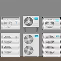 Air Conditioning Air Conditioning Outside Unit Air Conditioning Outside Unit Central Air Conditioning Outside Unit Protective Cover Shutter Grille 3d model