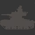 Military Vehicle Tank Brick Built Model With Tracks Turret And Dual Cannons