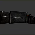 Modern Binoculars With Leather Cover And Metal Parts For Outdoor Use