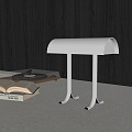 Modern Italian Minimalist Stainless Steel Table Lamp Desk Metal Table Lamp 3d model