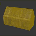 Gabled Decorative Box With Gold Animal Patterns And Intricate Carvings