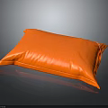 Modern Orange Square Decorative Pillow With Soft Fabric For Home Furniture