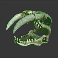 Detailed Medical Equipment Anatomical Animal Skull Model for Medical Education and Training