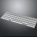 Sleek White Keyboard Design With Flat Key Layout And Smooth Surface