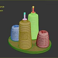 Jar Salt Jar Seasoning Jar Porcelain Jar Realistic Container 3d model