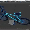 Boleneg Blue Road Bicycle Featuring Black Handlebars Blue Seat And Black Wheels