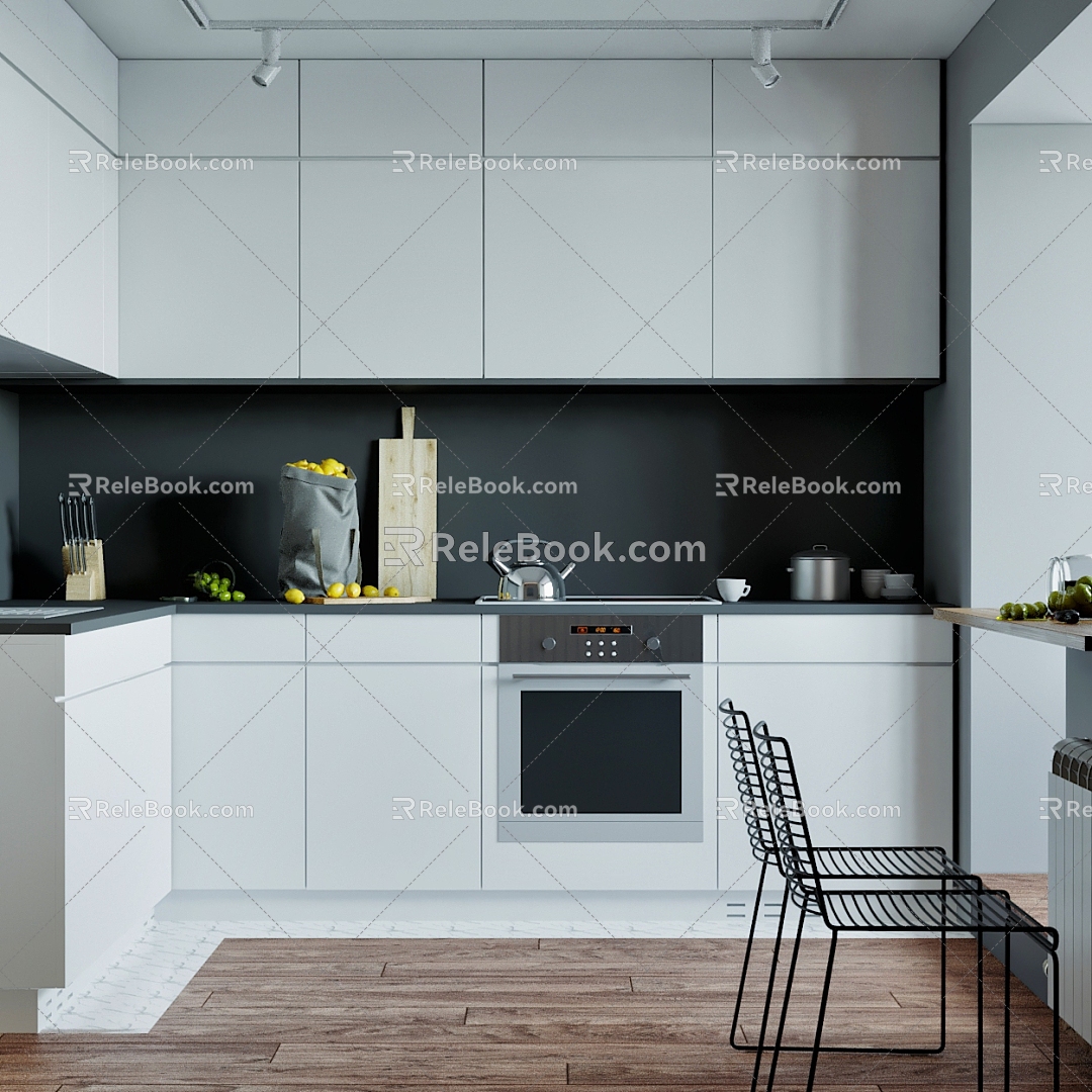 Modern Kitchen 3d model