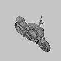 Sleek Black Motorcycle With Red Frame Golden Forks And Modern Sporty Design