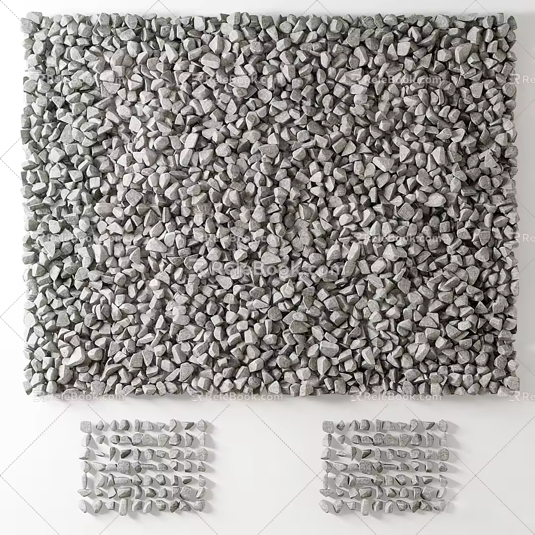 Modern stone stone sketch 3d model
