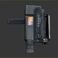 Vintage Sony Camcorder With Large Lens Display Screen And Red Button
