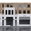 Modern Retail Storefront Design With Glass Door Wooden Signage and Contemporary Facade Details