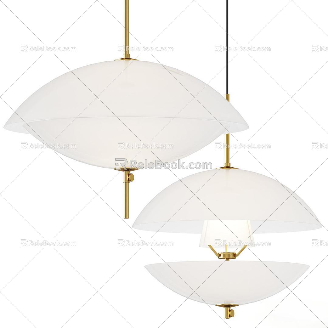 Fritz Hansen Modern Minimalist Italian Chandelier 3d model