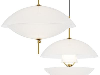 Fritz Hansen Modern Minimalist Italian Chandelier 3d model