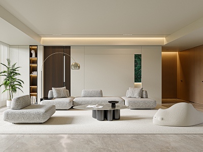 modern living room model