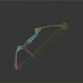 Traditional Handcrafted Bow Ancient Weapon With Wooden Frame And Strong Strings Design