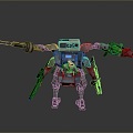 Mech Warrior Mech Soldier Machine Battlearm Mechanical Battlearm Machine Fighter Robot 3d model