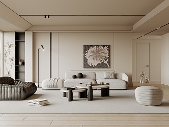 modern living room home living room 3d model