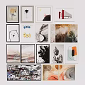 Diverse Wall Art Collection Featuring Paintings and Decorative Prints
