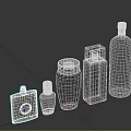 Elegant Stylish Perfume And Cosmetics Bottles With Various Colors And Designs