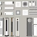 Diverse Air Conditioners and Fans Different Types and Modern Designs for Home Cooling Solutions