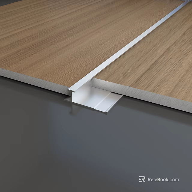 Modern Wooden Storefront Facade With White Metal Strips And Seam Details 3d model 