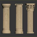 Columns Stone Columns Stone Columns Old Columns Roman Columns Roman Columns Classical Columns Greek Columns 3d model