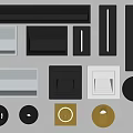 Assorted Wall Lighting Fixtures In Various Shapes And Colors For Home Decor