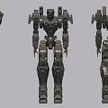 Game Movie Mecha Character Three Angles 3D Design With Armored Structure