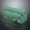 Green Heavy Duty Industrial Machine With Roller Mechanism Control Panel And Stable Base