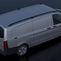 Silver Cargo Van Modern Design Exterior With Roof Rails Sleek Body And Commercial Features