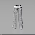 White Flare Pants With Intricate Floral Pattern And Soft Textured Knitted Fabric