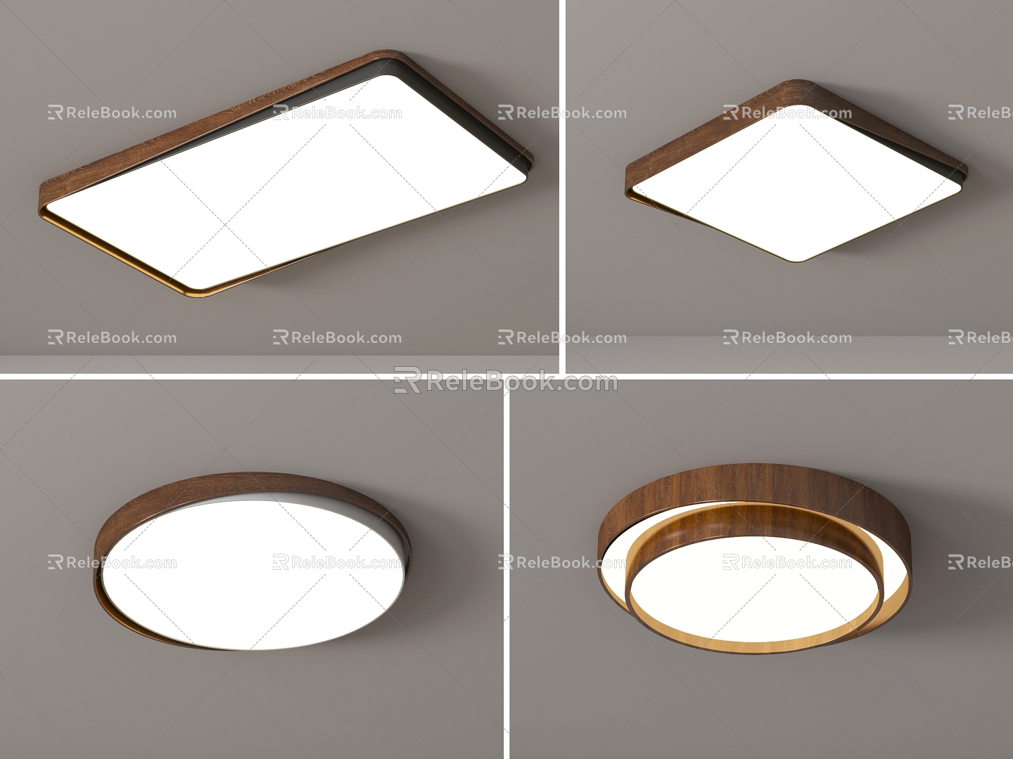 Ceiling Light Living Room Main Light Cream Clouds Light Dining Room Bedroom Nordic Log Ceiling Light Balcony Light Wood Ceiling Light 3d model