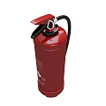 Red Fire Extinguisher As Essential Fire Safety Equipment For Emergency Use 3d model