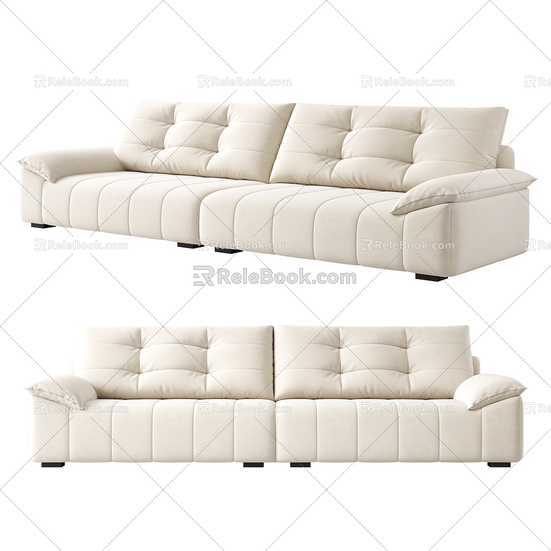 Double sofa 3d model