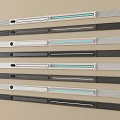 Modern Bathroom Accessories Sleek Towel Bars in White Gray Black Color Options