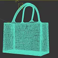 Red Tote Bag With Double Handles Simple Design For Everyday Use