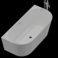Modern Freestanding Bathtub Design With Sleek Chrome Faucet And Contemporary Style