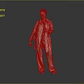 Woman Wearing Beige Trench Coat And Brown Pants On Gray Reflective Floor