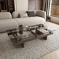 Middle Ancient Style Coffee Table 3d model
