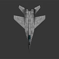 3D Rendered Silver Gray Fighter Jet With Sleek Design And Transparent Cockpit