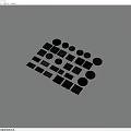 Essential Household Drain Covers With Various Shapes And Designs On Gray Ground