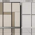 Modern Wardrobe Design With Panel And Louvered Doors In Neutral Color Tones