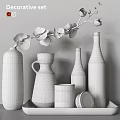Stylish Home Living Supplies Including White Orchid Decorative Vases And Essential Oil Candle Jar