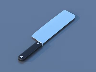 Chinese kitchen knife Japanese kitchen knife 3d model Chinese kitchen knife Japanese kitchen knife 3d model