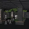 4S Shop Showroom Interior With Various Colorful Sports Cars On