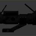 Infrared Steiner Laser Pistol Light Source Firearm Sight Firearm Device 3d model