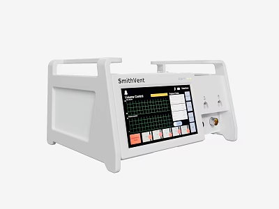 SmithVictor Portable Medical Monitor with Digital Screen Showing Vital Signs Waveform for Clinical Use 3d model