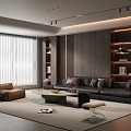 Modern Italian Living Room Italian Living Room Living Room Modern Living Room Sofa Coffee Table Combination 3d model