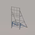 Sturdy Metal Frame Billboard Support Structure With Durable Legs For Outdoor Use 3d model