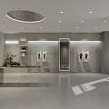 Modern Clothing Store Interior Design With Display Area Mannequin And Lighting